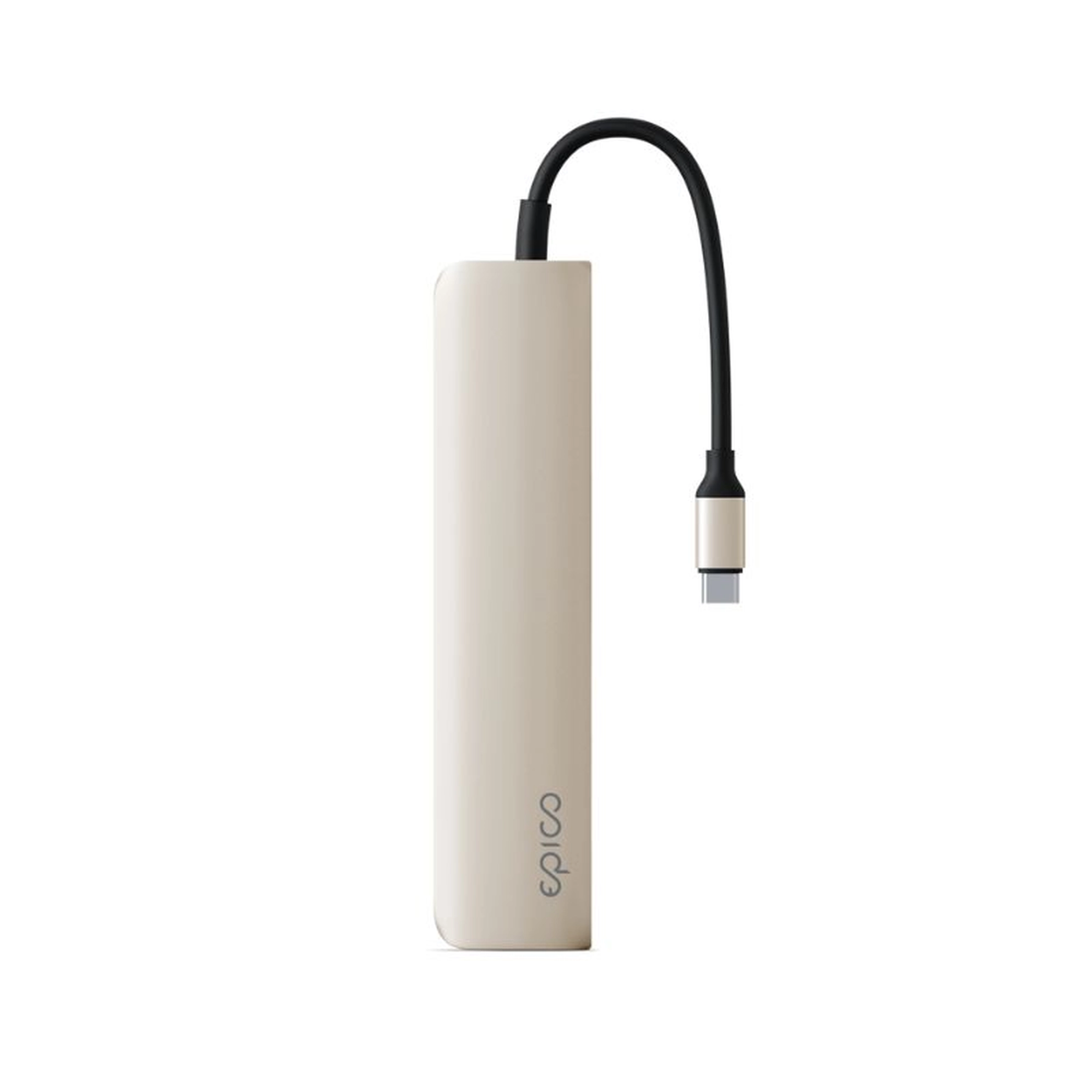 epico 6in1 Aluminium Hub 8K with USB-C connector - starlight